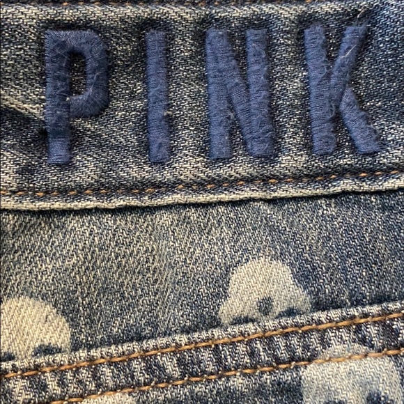 VICTORIAS SECRET PINK SKULL PRINT SHORTS - Picture 2 of 5